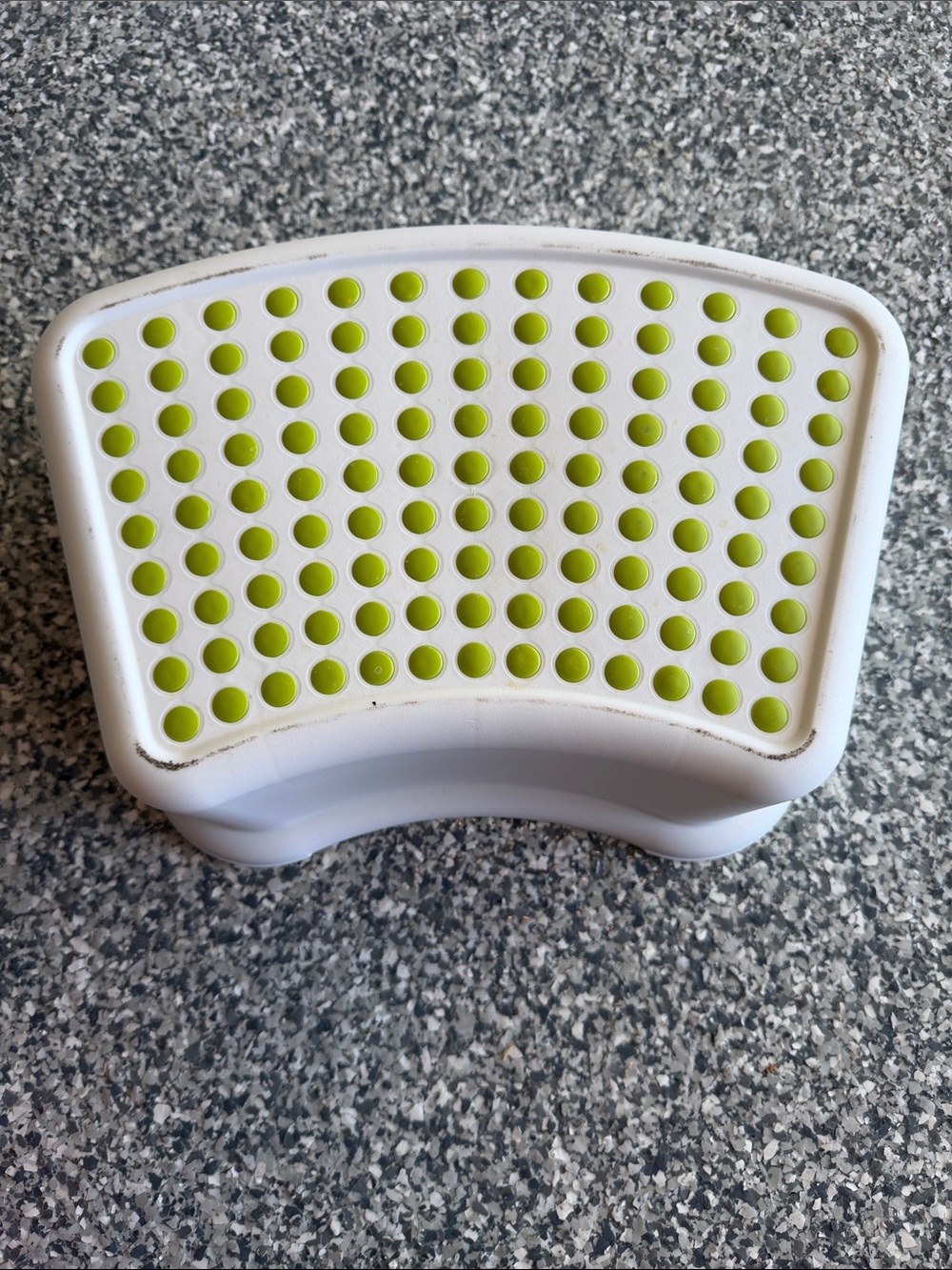 IKEA White and Lime Green Bath Step Stool